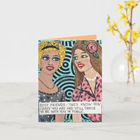 知らぬ最高の友よ熱狂するり カード (黄色い花)