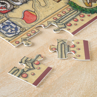 知られていた世界のHeraldic地図 ジグソーパズル