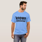 知られていた同性愛者 Tシャツ (正面フル)