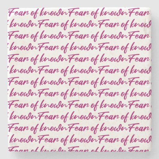 知られている恐怖 ストーンコースター (正面)