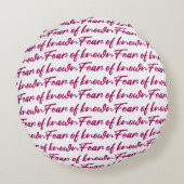 知られている恐怖 ラウンドクッション (裏面)