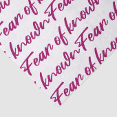 知られている恐怖 薄葉紙 (詳細)