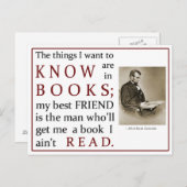 知りたいことは本に書いてある ポストカード (正面/裏面)