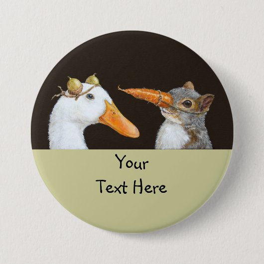 知り合いになることボタン 缶バッジ (正面)