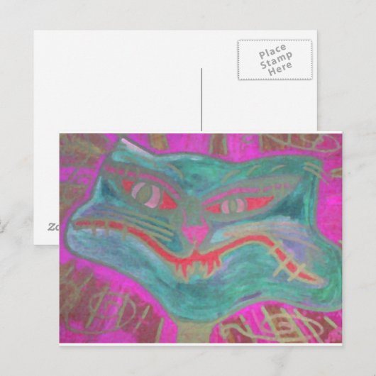 知り過ぎた子猫は ポストカード (正面/裏面)