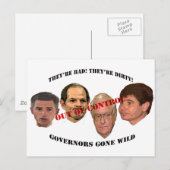 知事が暴走 ポストカード (正面/裏面)