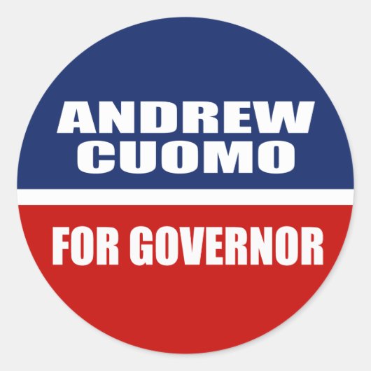 知事のためのアンドリューCUOMO ラウンドシール (正面)