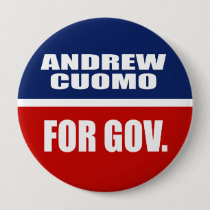 知事のためのアンドリューCUOMO 缶バッジ