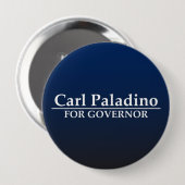 知事のためのカールPaladino 缶バッジ (正面&裏面)