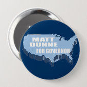 知事のためのマットDUNNE 缶バッジ (正面&裏面)
