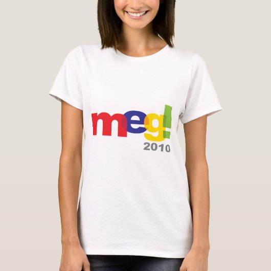 知事のためのメグ・ホイットマン Tシャツ (正面)