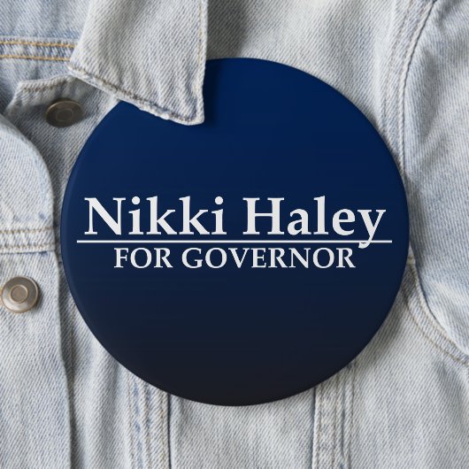 知事のためのNikki Haley 缶バッジ (インサイチュ)