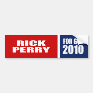知事のためのRICK PERRY バンパーステッカー