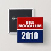 知事のビル・マクコラム 缶バッジ (正面&裏面)