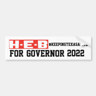 知事用ヘブ#KEEPINGTEXASALIVE バンパーステッカー
