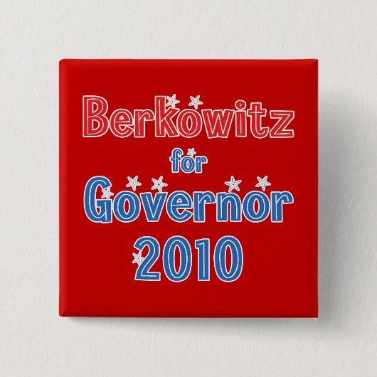 知事2010の星のデザインのためのEthan Berkowitz 缶バッジ (正面)