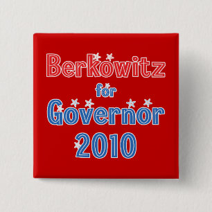 知事2010の星のデザインのためのEthan Berkowitz 缶バッジ