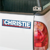 知事2013のバンパーステッカーのためのクリスChristie バンパーステッカー (トラック上)