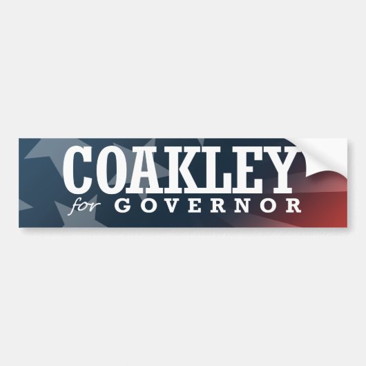 知事2014年のためのCOAKLEY バンパーステッカー (正面)