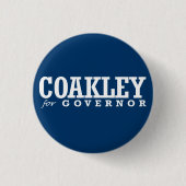 知事2014年のためのCOAKLEY 缶バッジ (正面)