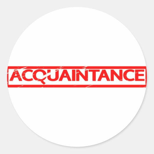 知人スタンプ ラウンドシール (正面)