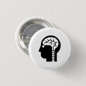 「知力」のピクトグラムボタン 缶バッジ (正面&裏面)