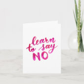 知学言を言わない – ピンク カード (正面)