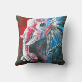 知性があるでエレガントな象 クッション (裏面)