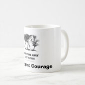 知性があるな勇気のマグ コーヒーマグカップ (正面右)
