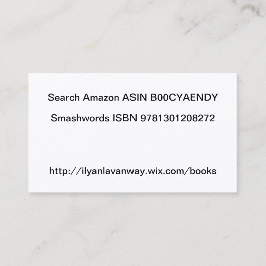 知性があるな宇宙不朽の名刺 名刺 (裏面)