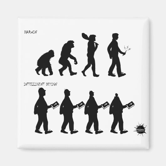 知性があるデザイン マグネット (正面)