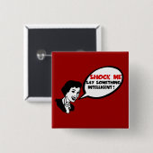 知性の侮辱 缶バッジ (正面&裏面)