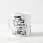 知性の本当の印 コーヒーマグカップ (正面左)