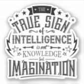 知性の本当の印 シール (正面)