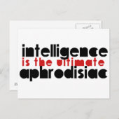 知性は究極の媚薬である ポストカード (正面/裏面)
