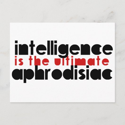 知性は究極の媚薬である ポストカード (正面)