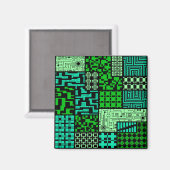 「知性」の四角い磁石 マグネット (正面/裏面)