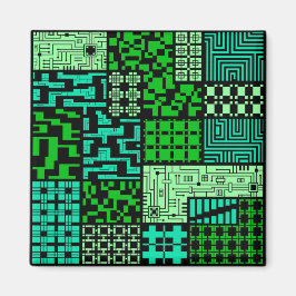 「知性」の四角い磁石 マグネット