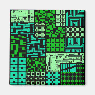 「知性」の四角い磁石 マグネット