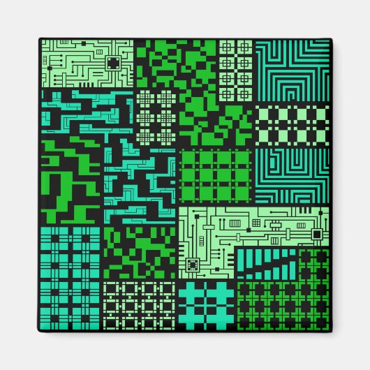 「知性」の四角い磁石 マグネット (正面)