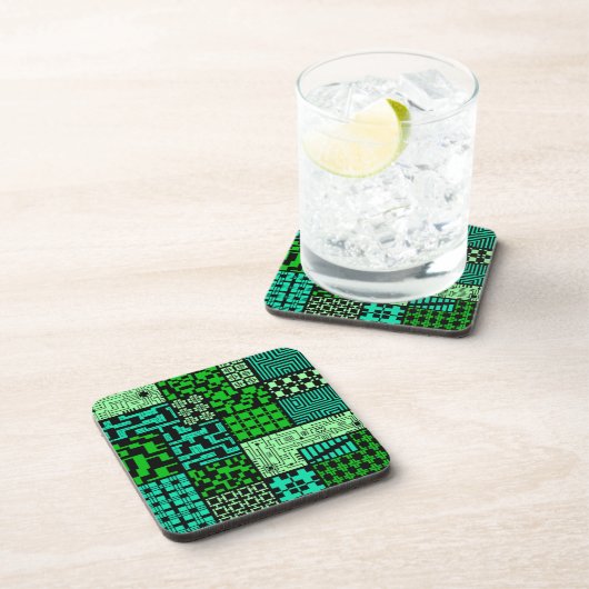 "知性"の堅いプラスチックコースター コースター (右側)