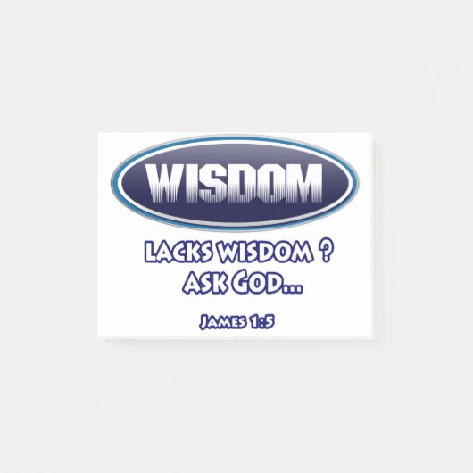 知恵が足りないので、神頼様にしなさい。 ポストイット (正面)