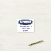 知恵が足りないので、神頼様にしなさい。 ポストイット (デスク上)