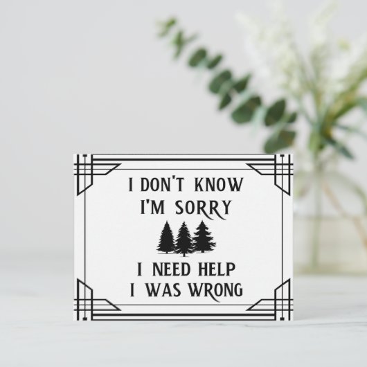 知恵につながる4つのフレーズ ポストカード (スタンド正面)