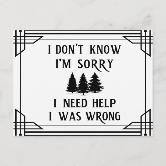 知恵につながる4つのフレーズ ポストカード (正面)