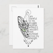 😻知恵のあるスフィンクス ポストカード (正面/裏面)