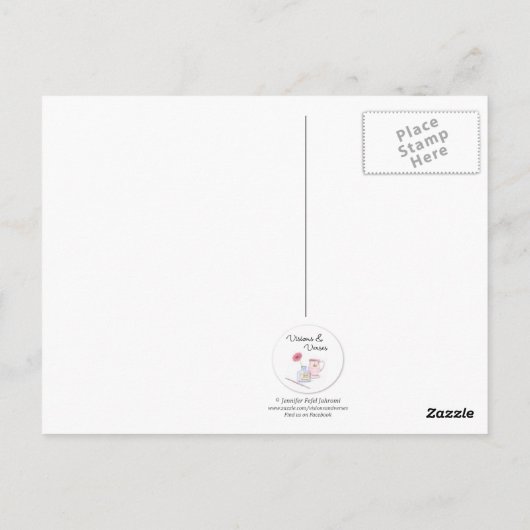 知恵のはがき感動的の真珠 ポストカード (裏面)