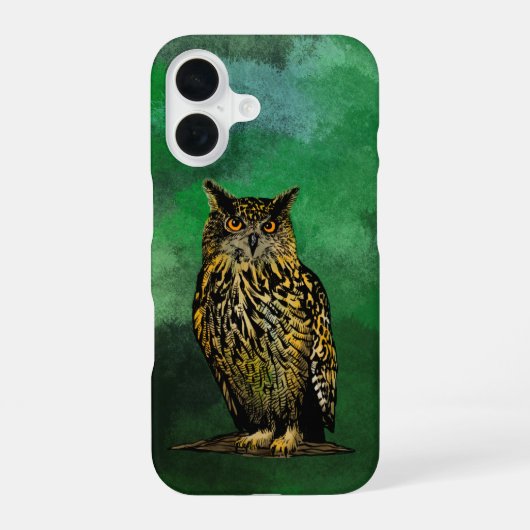 知恵のふくろうマグカップ iPhone 16ケース (裏面)