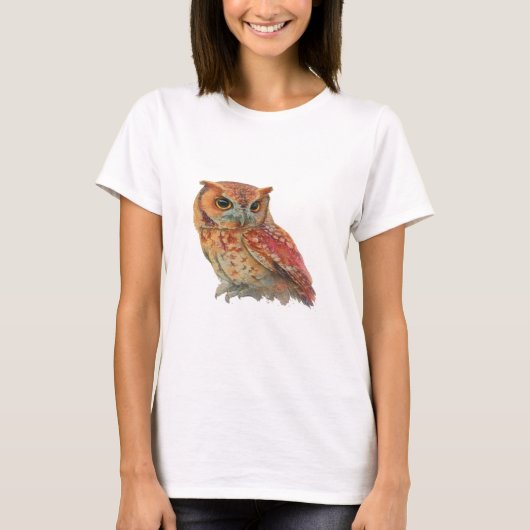 知恵のふくろう Tシャツ (正面)