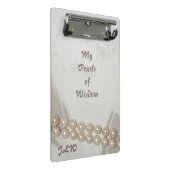 知恵のエレガント真珠 ミニクリップボード (アングル)